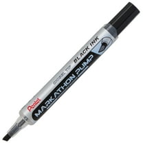Pentel Markathon Pump Permanent Marker, Chisel Tip, Black Ink, 1 Dozen