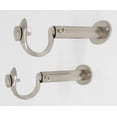 thumbnail image 2 of Urbanest Adjustable Curtain Rod Bracket, 1 1/8"-1 1/4", Brushed Steel, Set of 2, 2 of 2