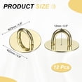 thumbnail image 2 of Gancho de Encanto de Teléfono de Metal Uxcell 0.9", 12Pcs Anillo de Agarre de Teléfono en Forma de Círculo Adhesivo para Accesorios de Funda de Tableta DIY, Dorado, 2 of 6