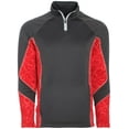 thumbnail image 3 of Holloway Sportswear L Complex Pullover Carbon/Scarlet/White 222535, 3 of 4