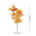 thumbnail image 3 of 2 Pack Orange Red Artificial Maple Leaf Stems, Fade Resistant Full Bushy Shape Bendable No Maintenance Foliage, Halloween Fall Vase Filler for Table Centerpiece Thanksgiving Home Decor, 3 of 6