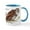 White/Blue Inside, variant on CafePress - Barred Owl Mug - 11 oz Ceramic Mug - Novelty Coffee Tea Cup