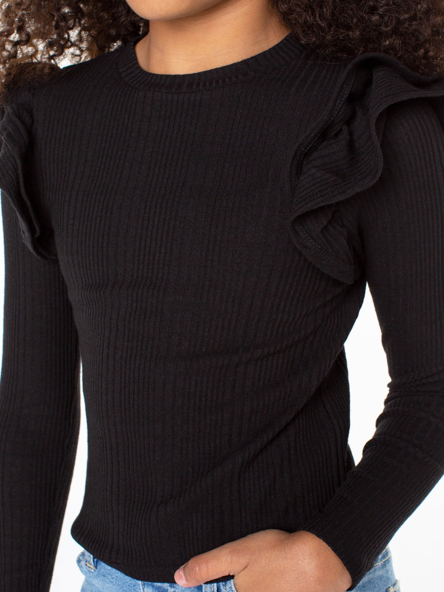 walmart ruffle sleeve top
