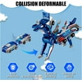 thumbnail image 3 of Transforming Dinosaur Toys，Transformation Car Toy with Collision Transforming Car for Girls Age 8+|Party Gift for Birthday, Christmas (Blue Dragon), 3 of 6