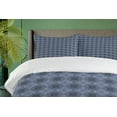 thumbnail image 4 of Ambesonne Damask Duvet Cover Sets, Snowflakes in Classic Motif, 2-King, Purpleblue and Grey, 4 of 7