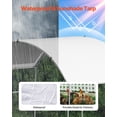 thumbnail image 5 of VEVOR Metal Chicken Coop, 9.8x13.1x6.5 ft Large Walk-in Chicken Runs with Cover, Doom Roof Hen House Enclosure with Security Lock, Outdoor Duck Rabbit Cage Poultry Pen for Backyard, Farm, Yard, 5 of 9
