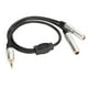 thumbnail image 5 of Cable Divisor De Sonido, Macho A Doble Hembra De 3,5 Mm A Doble Cable De 6,35 Mm Señal Estable Cable De PVC Chapado En Oro De 1,6 Pies Para Mezclador Para Micrófono, 5 of 7
