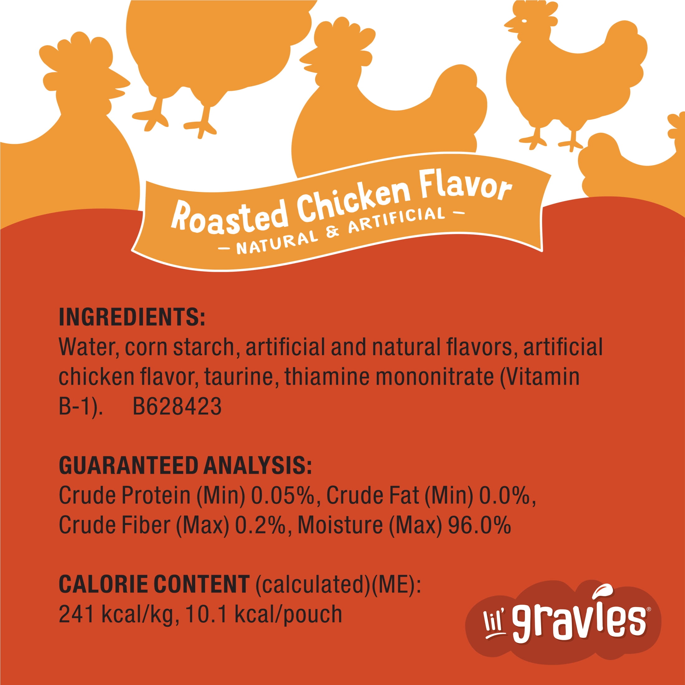 (6 pack) Purina Friskies Lil Gravies Roasted Chicken Flavor Gravy, Wet Cat Food, 1.55 oz. Pouch