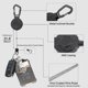 thumbnail image 5 of Heavy Duty Retractable Keychain Badge Holder with Lanyard - Outdoor Tactical ID Badge Reel for Work and ID Cards, 5 of 5