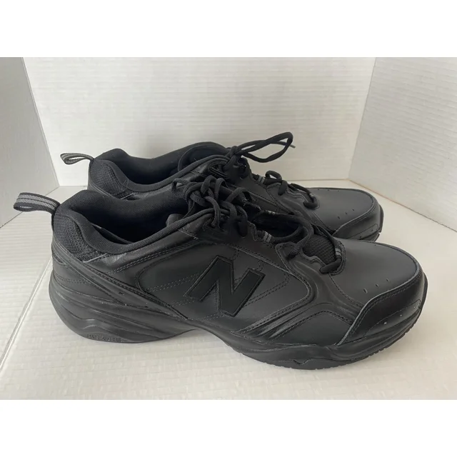 Mens New Balance 624 Size 15 D Black Leather Shoes MX624AB2 NEW!??