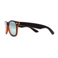 thumbnail image 4 of Child Size Kids Hipster Horn Rim Classic Plastic Sunglasses Orange Yellow Mirror, 4 of 4