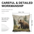 thumbnail image 2 of bear cub forest linen throw pillowcase decoration pillowcase gifting preferred 18x18 inch cushion cover 4 sets sofa pillowcase sofa bedroom living room car, 2 of 8