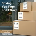 thumbnail image 6 of LabelMe 4x6 Thermal Labels - 4x6 Labels, Shipping Labels, 4x6 Fanfold Label Paper- Thermal Printer Labels for USPS, FedEx, UPS 500 Labels, 6 of 7
