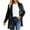 Black, variant on Women's Soft Velvet Thermal Jacket Cozy Loose Fit Long Sleeve Outerwear With Pockets For Casual Outdoor Fall Winter Fashion