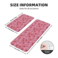 thumbnail image 2 of Xecao Cute Strawberry Patten Kitchen Rugs and Mats Sets,2 Pieces Non-Slip Washable Rugs, Kitchen Mat for Floor,Suit for Kitchen Decor and Accessories, 2 of 6