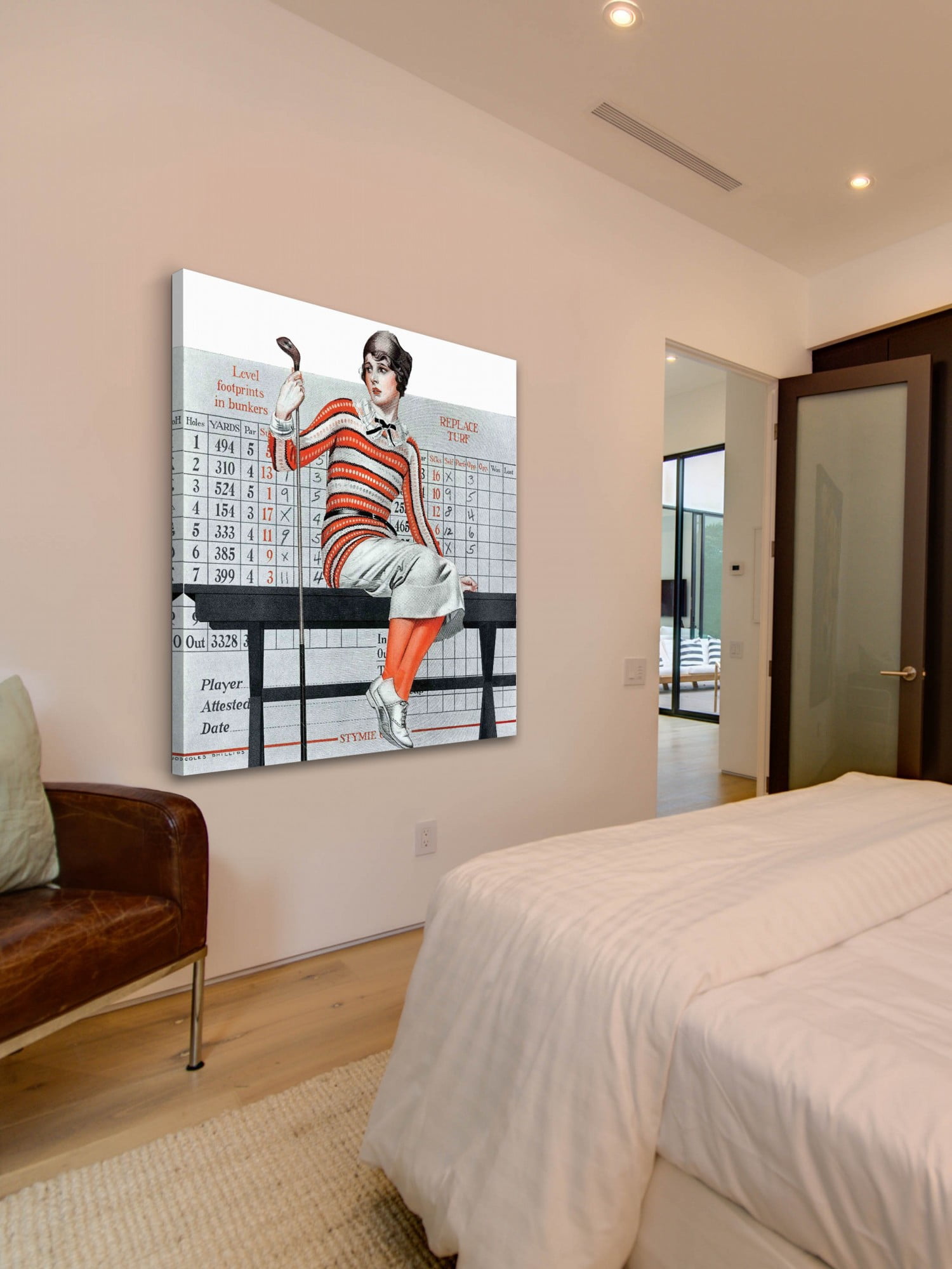 Marmont Hill Novice Golfer by Coles Phillips Painting Print on Canvas
