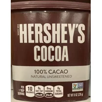 Hershey's Cocoa 100% CACAO Natural Unsweetened Powder 8 oz tub