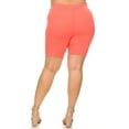 thumbnail image 4 of Women's Plus Size Casual Basic Solid Biker Shorts Pants, 4 of 4