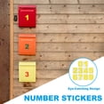 thumbnail image 6 of Uxcell 5 Inch Reflective Number Stickers 0-9, 2 Set Vinyl Mailbox Number Self-Adhesive, Yellow, 6 of 6