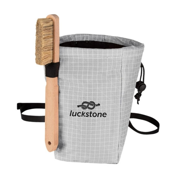 colaxi Rock Climbing Chalk Bag Portable for Outdoor Activities Picnic Weightlifting Gray