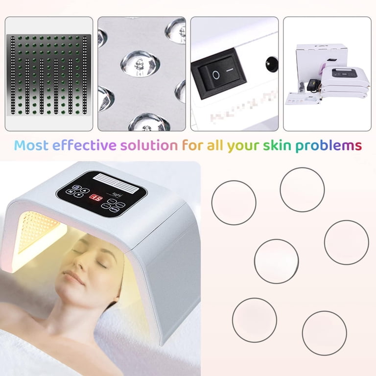 BeautifyEase, Face Mask, 7-Color LED Light Therapy for Skin Care