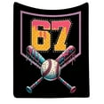 thumbnail image 2 of Throw Blanket 67 Meme Blanket, Six Seven Blankets for Teen - Custom 6 7 Blanket with Name Customized Flannel Blankets for Family Brithday Gifts for Adults & Men & Women, 2 of 7