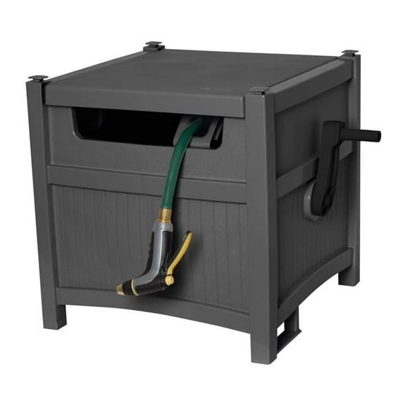 225 ft. Smart Trak Gray Retractable Free Standing Hideaway Hose Reel