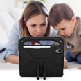 thumbnail image 6 of iPad Mini 7 Case Kids, iPad Mini 6 Case Kids, EVA Handle Kickstand Kids Friendly Case with Shoulder Strap Lightweight Shockproof Protective Case for Apple iPad mini 6 7 8.3",Black, 6 of 6