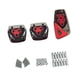 thumbnail image 5 of 2 piezas de almohadillas de pedal de coche, accesorios genéricos profesionales para el interior del coche, de alta calidad. Equipo manual rojo, 5 of 9