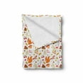 thumbnail image 2 of Forest Soft Flannel Fleece Throw Blanket, Autumn Floral Elements Berries Mushrooms Leaves Birds Fall Season Nature Pattern, Cozy Plush for Indoor and Outdoor Use, 70" x 90", Multicolor, by Ambesonne, 2 of 6