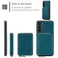 thumbnail image 3 of SaniMore Case for Samsung Galaxy A54 5G 6.6" 2023, PU Leather Case Detachable Magnetic Zipper Wallet Card Slots Kickstand Wireless Charging Anti-drop Shockproof 360° Protection Cover, Blue, 3 of 7