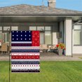 thumbnail image 3 of Amhnf Patriotic American Flag Pattern Linen Garden Flag For Home Outdoor Garden Yard Decor 12x18 inch, 3 of 5