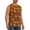 thumbnail image 2 of Balery Fall Leaves Camisetas sin mangas para hombre, absorbe la humedad y protege contra el mal olor.-Medium, 2 of 7