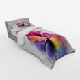 thumbnail image 3 of Ambesonne Floral Bedding Set 4 Pcs, Hibiscus Flower Pastel, Queen, Multicolor, 3 of 3