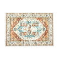 thumbnail image 2 of Vintage Style Area Rug, Thin Washable Entryway Rug, Distressed Multi Thin Carpet, Foldable Accent, Low Pile Lightweight Print, for Bedroom, Living Room, Kitchen, Laundry Room, 2 of 7