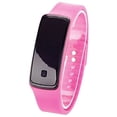 thumbnail image 4 of Reloj digital LED deportivo rectangular con correa de silicona Reloj de pulsera electrónico (negro), 4 of 5