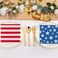 thumbnail image 4 of DefiDgd 26pcs Americans Flag Theme Paper Napkin,Blue White Red Party Disposable Patriotic Guest Napkin for Independence Day Birthday Wedding Party Dinner Tabletop Decoration(J), 4 of 6