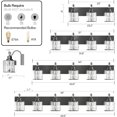 thumbnail image 5 of Huisuilinss Modern Crystal Bathroom Vanity Light,Wall Light Fixtures Over Mirror,Vanity Lighting for Bathroom,Mirror Glass Crystal Bathroom Vanity Lighting Fixtures, Round Shade, 5 of 8