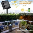 thumbnail image 6 of JUHEFA Solar Rope Lights 33FT 100LED for Pool, 8 Modes Outdoor Waterproof LED Solar for Fence,Gazebo,Yard,Walkway,Path,Garden Decor,2PACK, White, 6 of 7