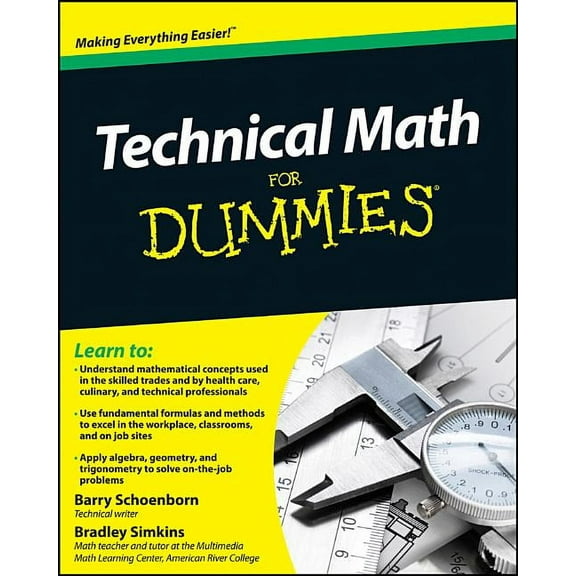 For Dummies Technical Math for Dummies, (Paperback)
