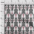 thumbnail image 1 of oneOone Polyester Lycra Fabric Swirl & Paisley Ikat Print Fabric BTY 56 Inch Wide, 1 of 1