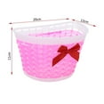 thumbnail image 4 of Kids' Bicycle Basket - Front Bowknot Design, Durable , Fits Most Bikes & Scooters, 4 of 7