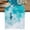 Blue Aqua, variant on Teal Blue Ocean Shark Table Runner, Coastal Wave Summer Beach Washable Cotton Linen Table Runners 60 Inches Long, Dresser Scarf Runner for Coffee/TV Stands/Kitchen/Cabinets 13''x60''