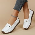 thumbnail image 4 of Mepaouo Mocassins Penny en Cuir pour Femmes Classiques de Conduite Confort Décontractés à Enfiler Chaussures Plates de Marche, 4 of 8