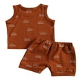 thumbnail image 2 of Baby Boy Shorts Set Camisole Tank Top Jogger Shorts Pants 2Pcs Summer Outftis, 2 of 6