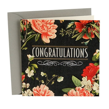 Hallmark Wedding Card: Flowery Congratulations