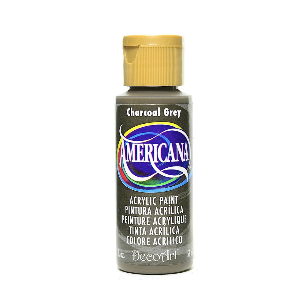 Americana Acrylic Paints charcoal gray, 2 oz. (pack of 8)