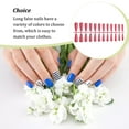 thumbnail image 3 of Xingzhi Fake Nail Set French Style Scratch Resistant Press-on Fingernails Full Cover Removable Trimble Adjustable Manicure Stickers Type 15, 3 of 6