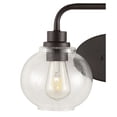 thumbnail image 7 of JONATHAN Y Sandrine 17.5" 2-Light Iron/Seeded Glass Cottage Rustic LED Vanity Light, Oil Rubbed Bronze, 7 of 7