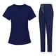 thumbnail image 2 of Conjunto de uniforme médico Strade Fareast Limited para mujer Azul Oscuro L, 2 of 8